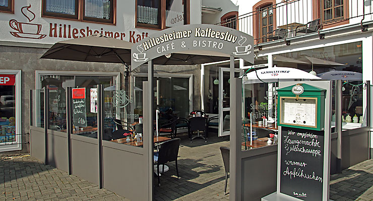 Die Hillesheimer Kaffeestuv: Genießen Sie Ihr Frühstück auf der Außenterasse Die angegliederte Hillesheimer Kaffestuv lädt zum Genießen und Entspannen ein
